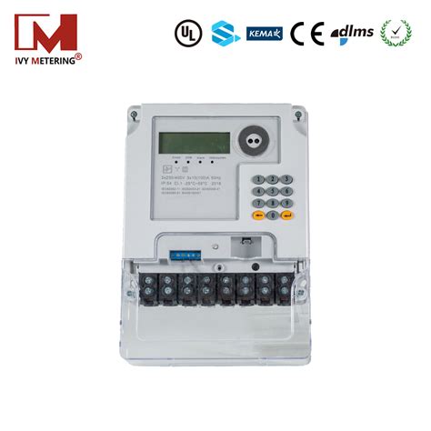 Single Three Phase Sts Keypad Smart Prepaid Electric Energy Meter