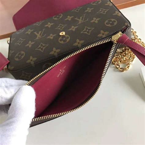 Louis Vuitton Lv Women Félicie Pochette Bag In Monogram Canvas Brown Lulux