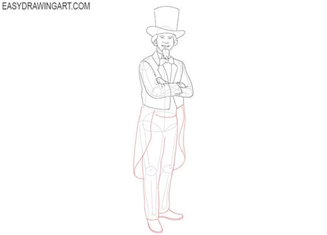 How To Draw Uncle Sam Easy Drawing Art