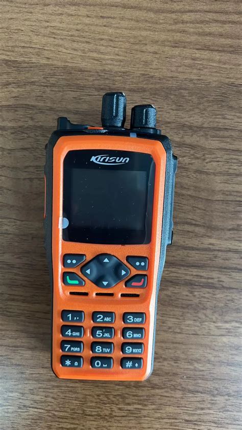 New Orange Black Kirisun DP990 DMR Digital Portable VHF UHF Radio Top