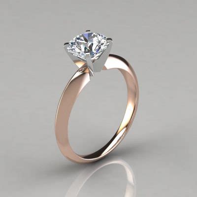 Classic Four Prong Round Cut Tiffany Style Engagement Ring