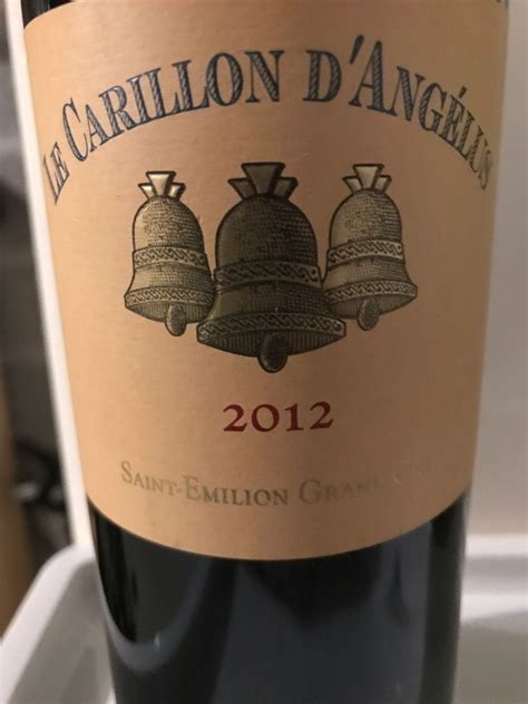 2012 Château Angélus Le Carillon de l Angélus France Bordeaux