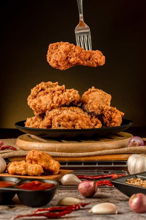 Crispy Fried Chicken Plate Delicious Homemade Crispy Fried Chicken