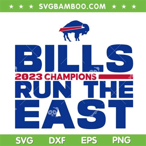 Bills AFC East Champions SVG, 2023 Afc East Champions SVG