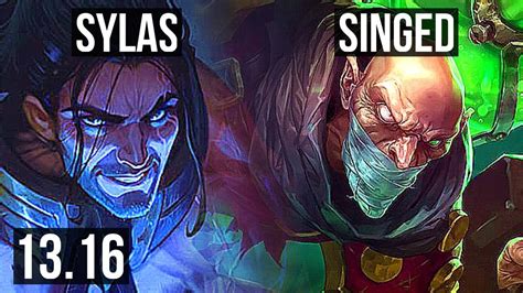 Sylas Vs Singed Top 8 0 1 Legendary 300 Games Kr Diamond 13