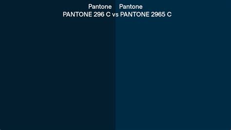 Pantone 296 C Vs PANTONE 2965 C Side By Side Comparison