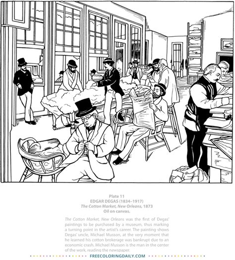 Edgar Degas Coloring Pages Coloring Pages