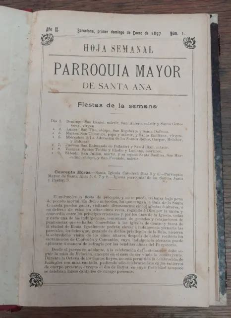 Recopilatorio Hoja Semanal Parroquia Mayor De Santa Ana Eur