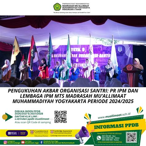 PENGUKUHAN AKBAR ORGANISASI SANTRI PR IPM DAN LEMBAGA IPM MTS MADRASAH