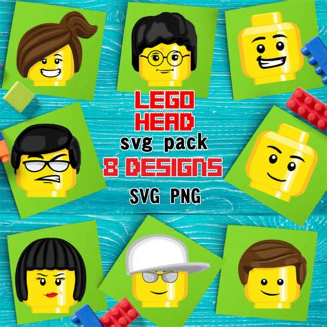 Lego Head SVG Designs – MasterBundles