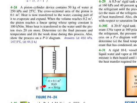 Solved A Piston Cylinder Device Contains Kg Of Water At Kpa