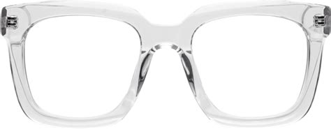 Clear Oversized Acetate Square Eyeglasses - Parr