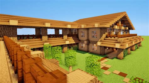 Minecraft Tuto Comment Faire Une Norme Maison En Bois Youtube