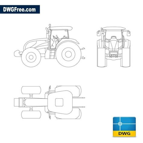 Tractor Agr Cola Dwg Descargar Modelo De Bloques De Autocad Autocad