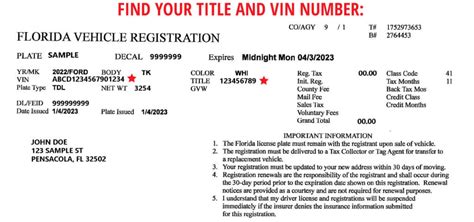 Where To Find My Florida Vehicle Registration Number Free Math