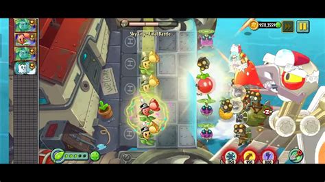 Pvz2 Shuttlesky City Day 35final Boss Youtube