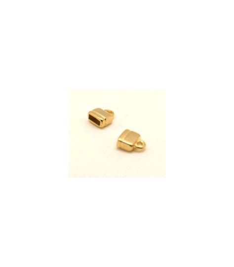 Gold Plug Closure 6mm De Zamak ARGES Abalorios De Zamak