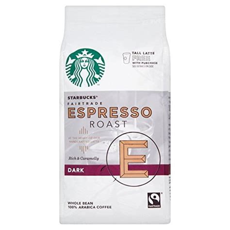 Starbucks Espresso Roast Whole Bean Coffee Rich And Caramelly 227g Uk Grocery