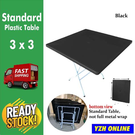 Foldable Table Plastic 2x3 Or 3 X 3 Mamak Hawker Table Meja Lipat