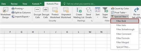 Filtra F Cilmente Todas Las Celdas Por Caracteres En Negrita En Excel