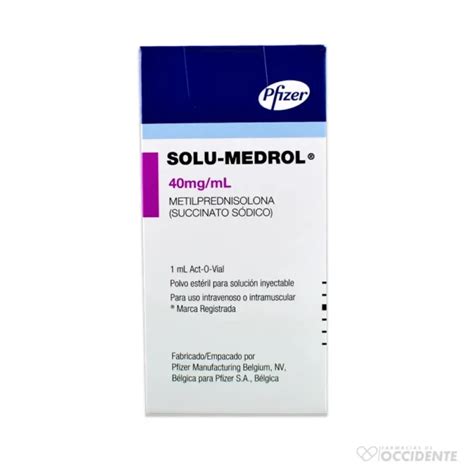 SOLU MEDROL 40 MG X 1 ML Farmacias De Occidente