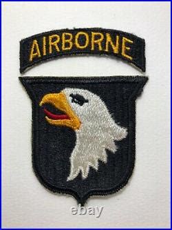 2 x ORIGINAL WWII US Army 101st Airborne Division Patches, EXC Cond ...