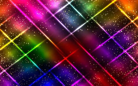 Download wallpapers colorful neon rays, 4k, abstract art, creative ...