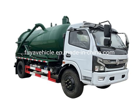 Dongfeng 4X2 8000 Liters 8 Tons 8cbm High Pressure Sewage Suction Truck