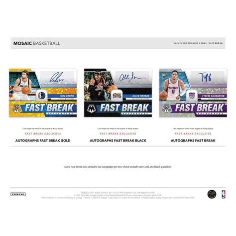 Panini Mosaic Fast Break Basketball Hobby H Box Sealed