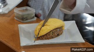 Japanese Street Food Omelet Rice Kichi Kichi Omurice Kyoto Japan On