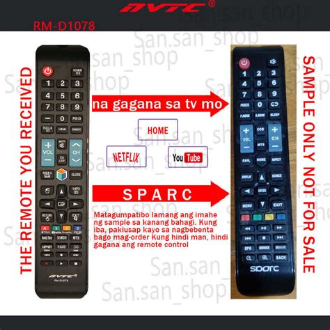 100 Universal Control For Sparc Smart Tv Remote Na Gagana Sa Tv Mo Rm