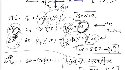 Dynamics Rigid Body Rotation Example 4 Youtube