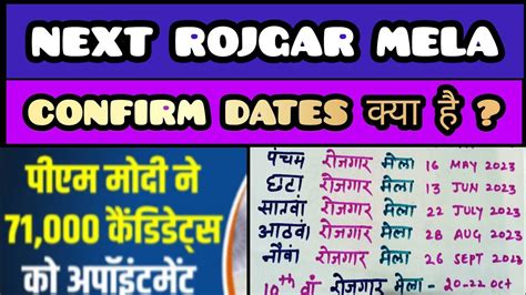 Next Rojgar Mela Date Rojgar Mela In October 2023 Rojgar Mela News