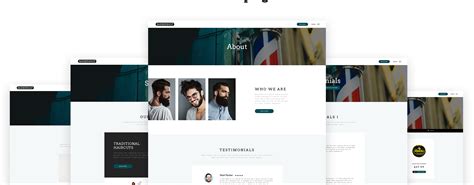 Barber Shop Responsive Multipage Website Template