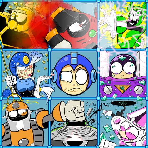 The Megaman 9 Bunch By Cybermoonstudios Megaman 4 Keiji Inafune Mega