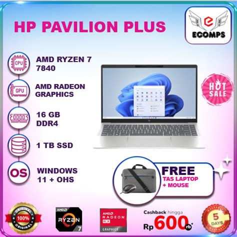 Jual Hp Pavilion Plus Oled Amd Ryzen Ram Gb Tb Ssd W Ohs