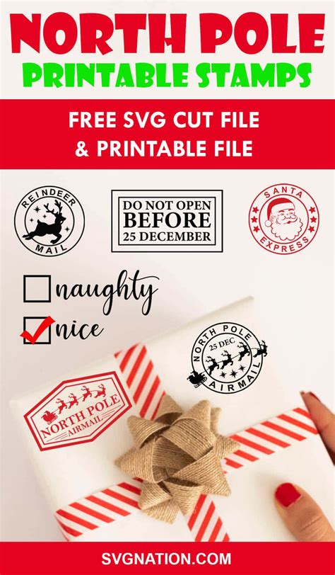 Printable North Pole Stamp Free Printable Templates