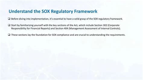 SOX Compliance Checklist Steps For Implementation PPT