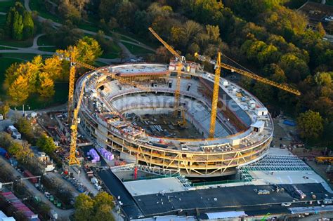 M Nchen Von Oben Baustelle Zum Neubau Der Sporthalle Sap Garden In