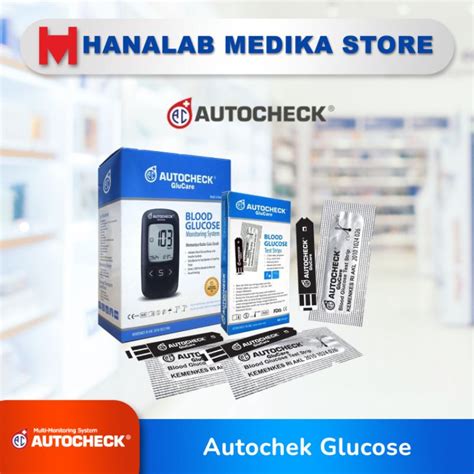 Jual Autocheck Alat GluCare Dan Test Strip Blood Glucose Isi 50 Strip