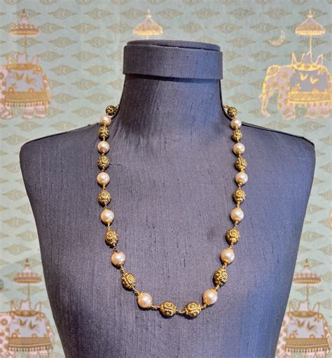 Pearl Beads Necklace Rajatamaya Online Jewelry Store