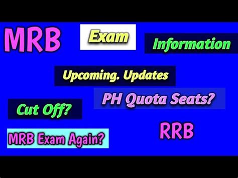 MRB Pharmacist Exam Upcoming Updates Cut Off Next Year Exam RRB