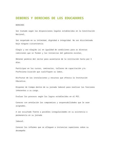 Docx Deberes Y Derechos De Los Educandos Dokumen Tips