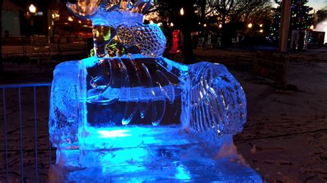 Ice sculptures fill Downtown Plymouth for annual ice festival