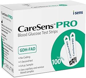 Caresens Pro Blood Glucose Test Strips 100 Pieces Pack Amazon Au