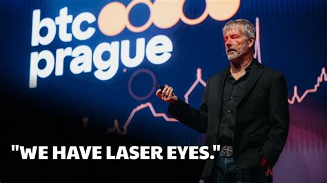 We Have Laser Eyes Michael Saylor At Btcprague Youtube