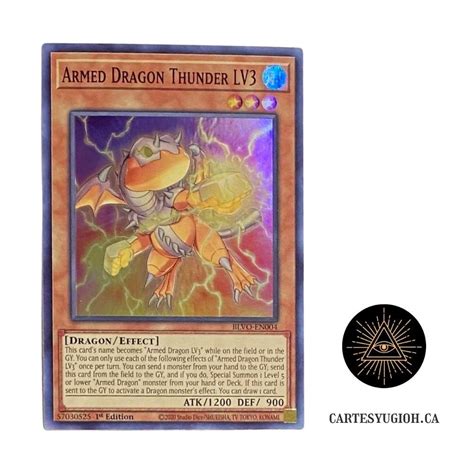 Armed Dragon Thunder Lv Cartes Yu Gi Oh