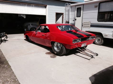 1968 Chevrolet Camaro Pro Street Drag Race Car 350 Sbc 8.50 cert 117 ...