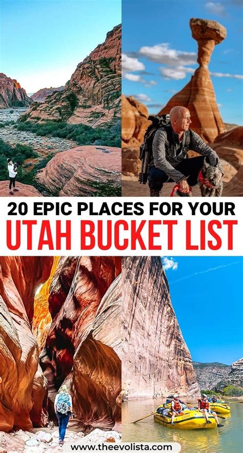 Best Places To Visit In Utah For Your Utah Bucket List Map