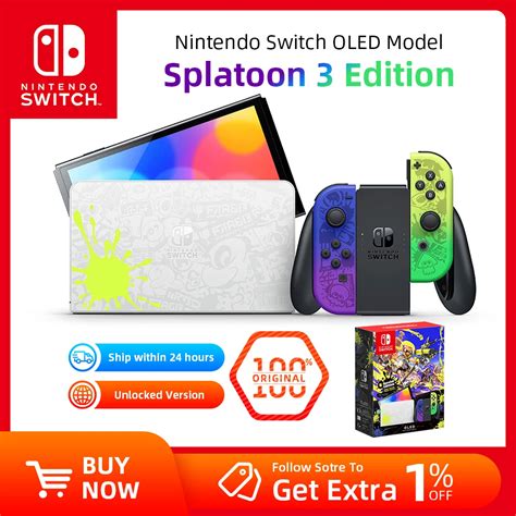 Nintendo Switch Oled Model Splatoon 3 Edition 7 Inch Oled Game Console